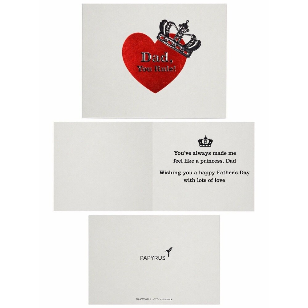Papyrus Dad You Rule Father’s Day Greeting Card with Envelope
